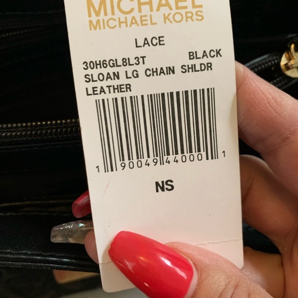 Michael Kors Sloan Lace Leather Shoulder Bag - Picture 10 of 13